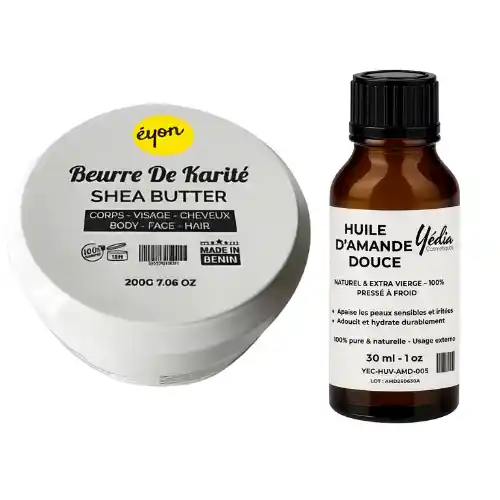 Beurre de Karité et Huile d'Amande Douce