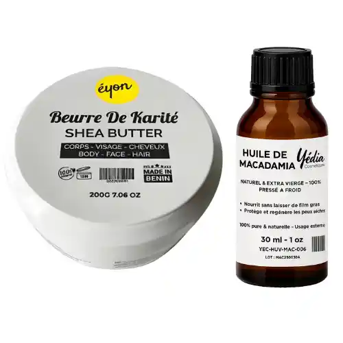 Beurre de Karité et Huile de Macadamia