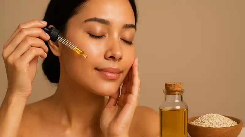 Huile de sésame pour le visage