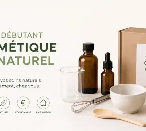 Kit débutant cosmétique DIY naturel Kit débutant cosmétique DIY naturel avec flacons ambrés, bol, fouet et accessoires