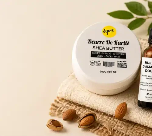 Routine beauté naturelle pas chère avec beurre de karité et huile d’amande douce