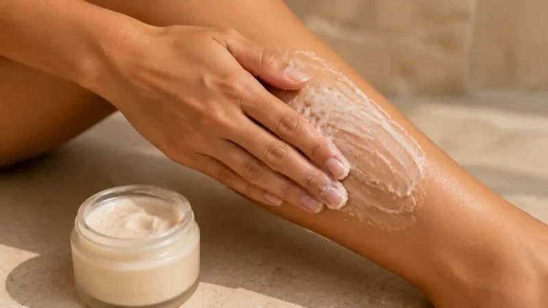 Gommage peau d&rsquo;orange maison naturel