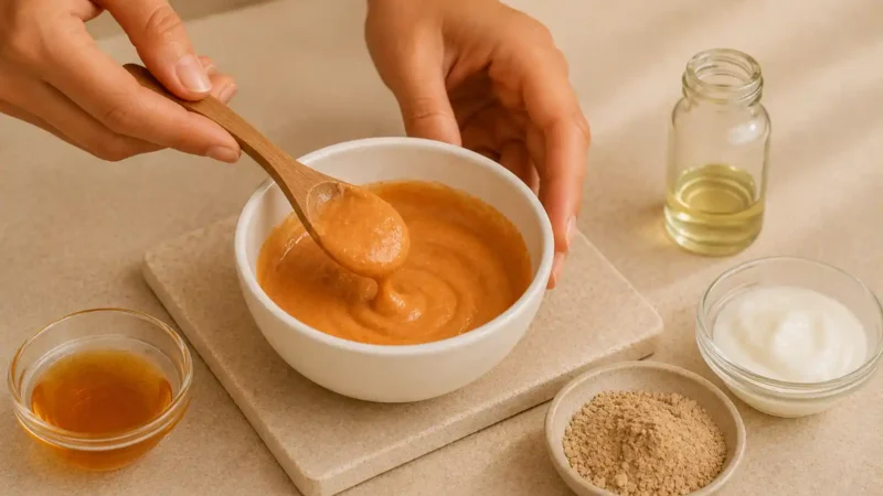 Recette masque bonne mine express