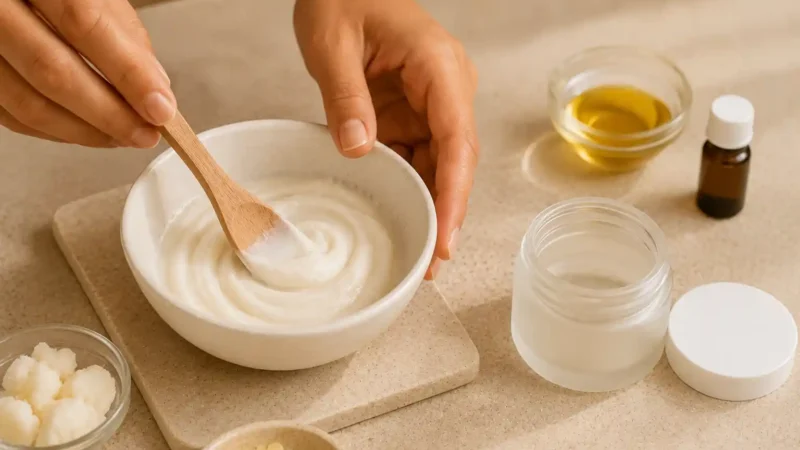 Recette crème mains réparatrice nuit