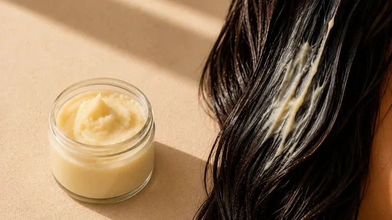 Beurre de karité pour les cheveux