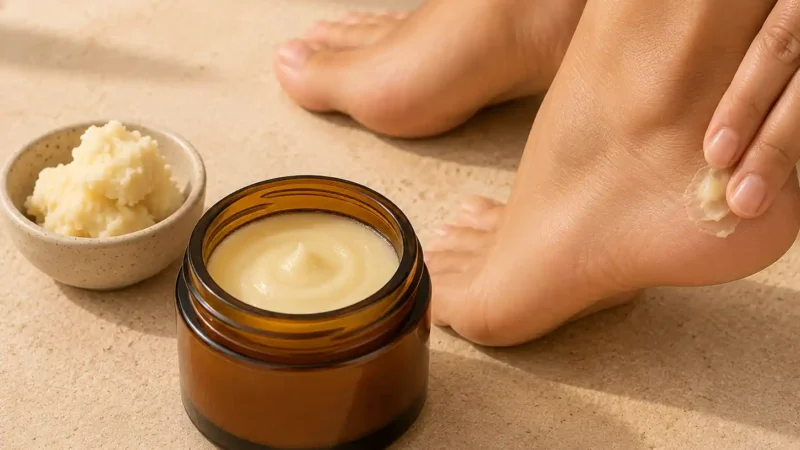 Beurre de karité pour les pieds
